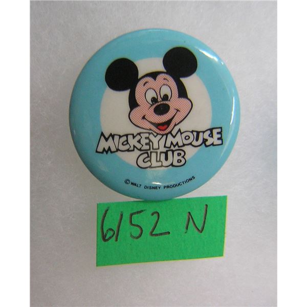 Vintage Mickey Mouse Club button