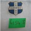 Image 1 : Certified enamel and brass retro style pin