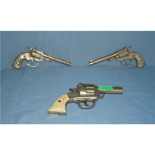 Group of vintage western themed cap guns