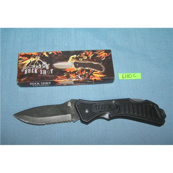 Buck Shot pocket knife with box