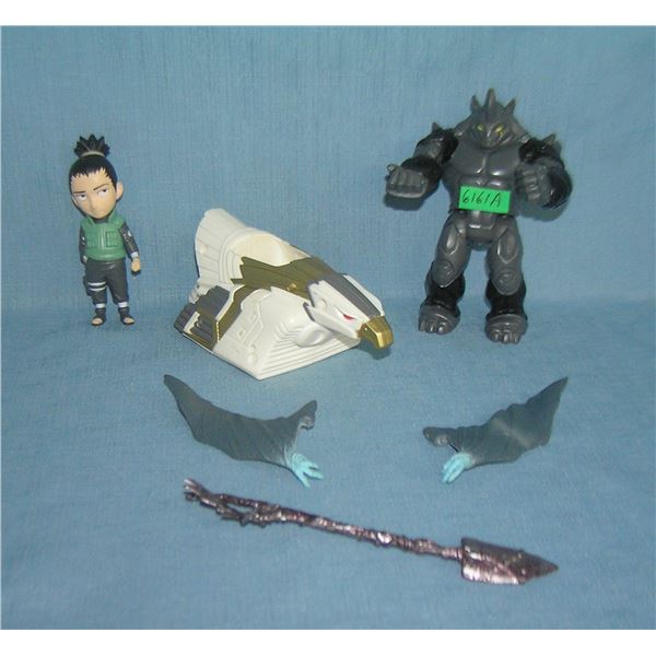 Group of action figures and accessories