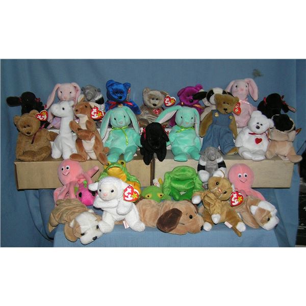 Large collection of vintage Beanie babies