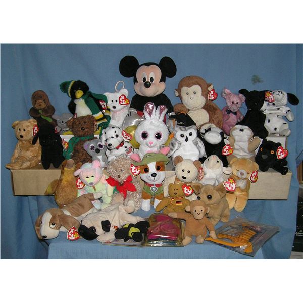 Large collection of vintage Beanie babies