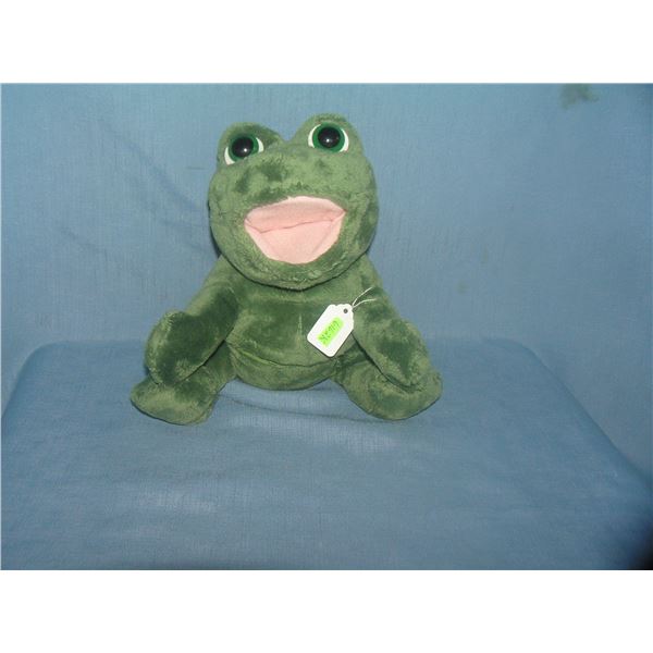 Vintage large frog plush toy