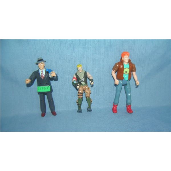 Group of 3 vintage action figures
