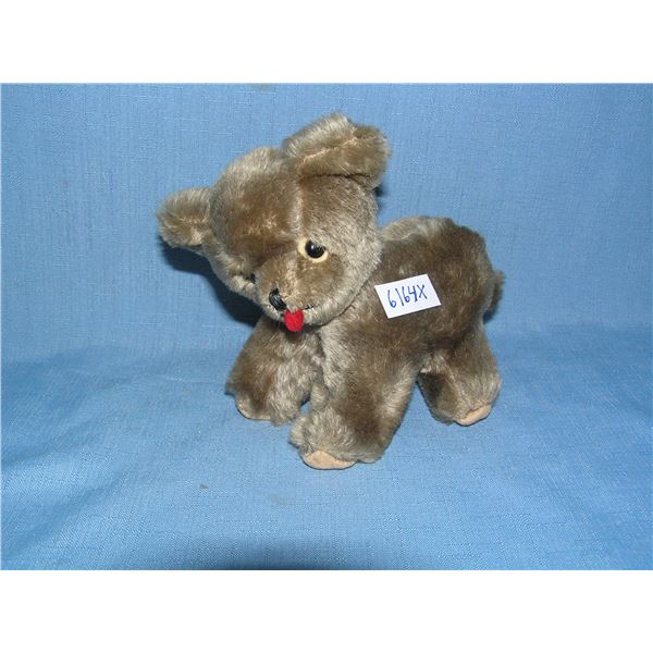 Great early hand stitched plush animal figure
