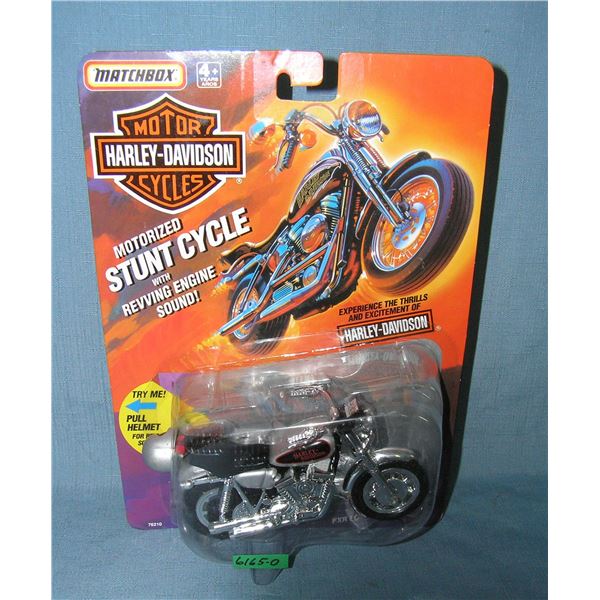 Harley Davidson mechanical motorcycle mint on card