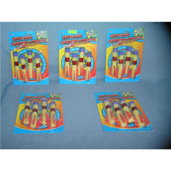 Collection of clingy darts play darts all mint on card