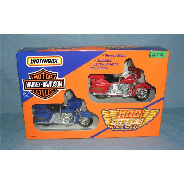 Harley Davidson motorcycle pair mint in box