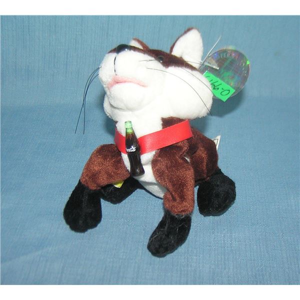 Classic Coca Cola advertising plush toy