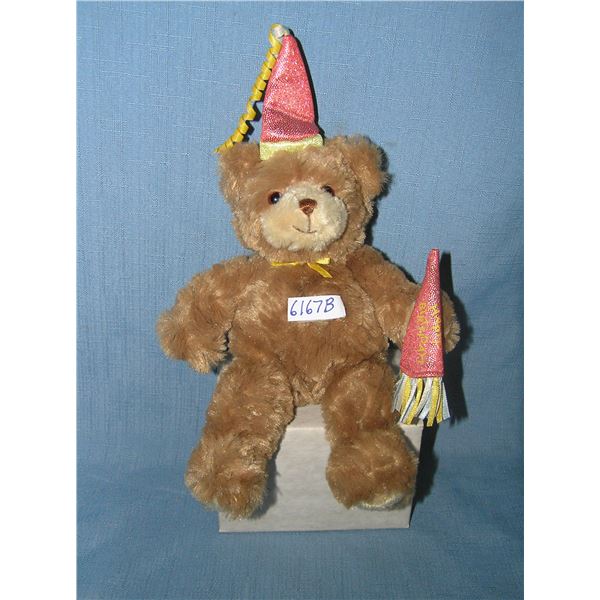 Plush Happy Birthday bear toy