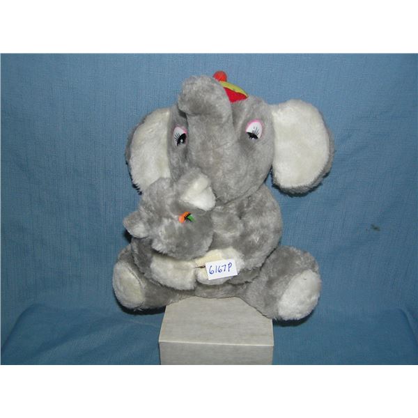 Plush elephant baby toy