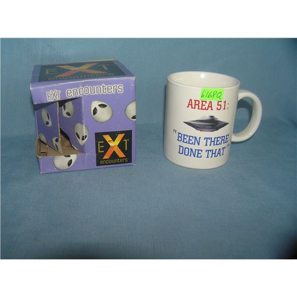 Alien encounter space mug from Area 51
