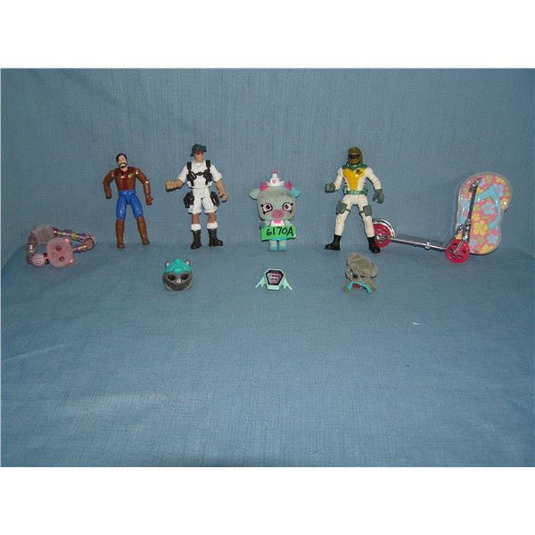 Group of collectible toys