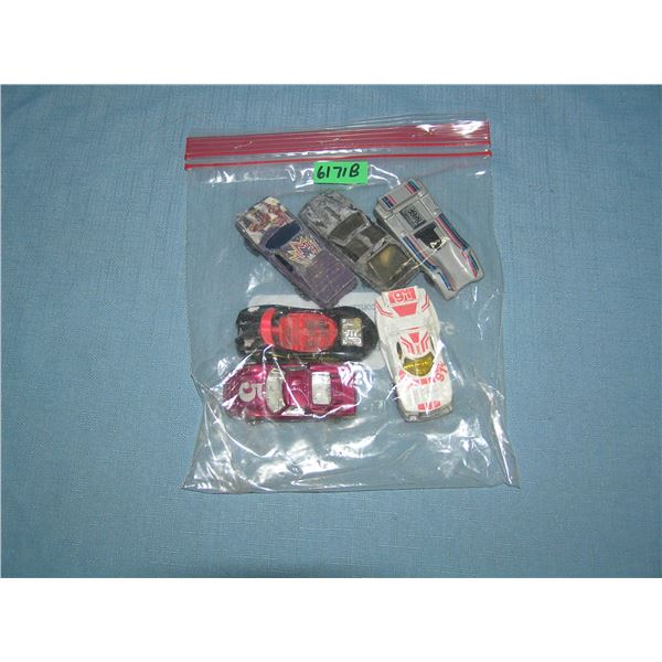 Bag lot of vintage die cast vehicles