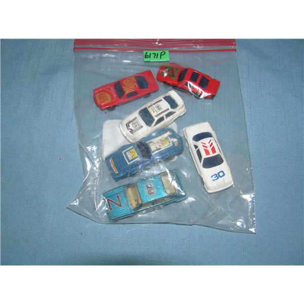 Bag lot of vintage die cast vehicles