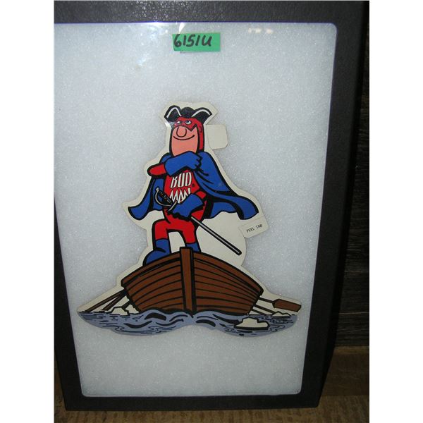 Vintage Budweiser Budman advertising display piece