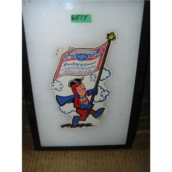 Vintage Budweiser Budman advertising display piece