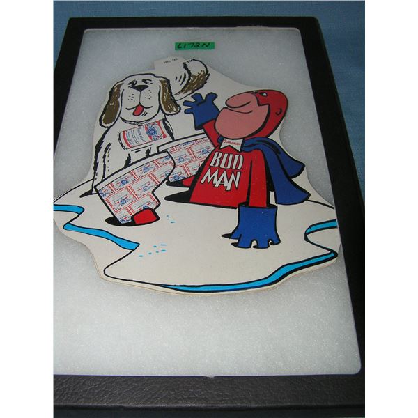 Vintage Budweiser Budman advertising display piece