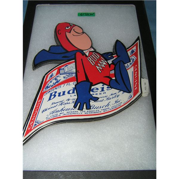 Vintage Budweiser Budman advertising display piece
