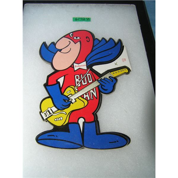 Vintage Budweiser Budman advertising display piece