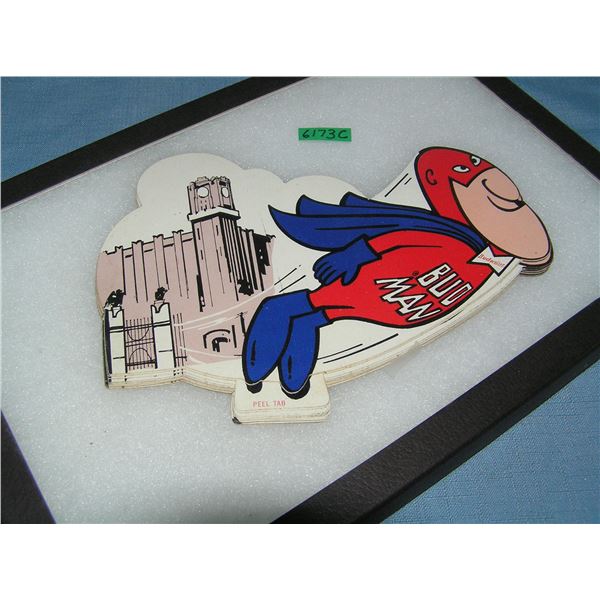 Vintage Budweiser Budman advertising display piece