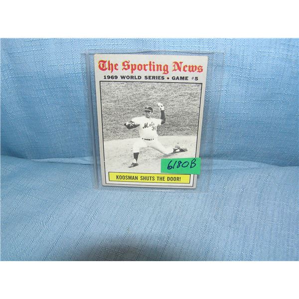 Koosman 69 World Series all star baseball card