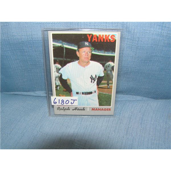 Ralph Houk all star baseball card