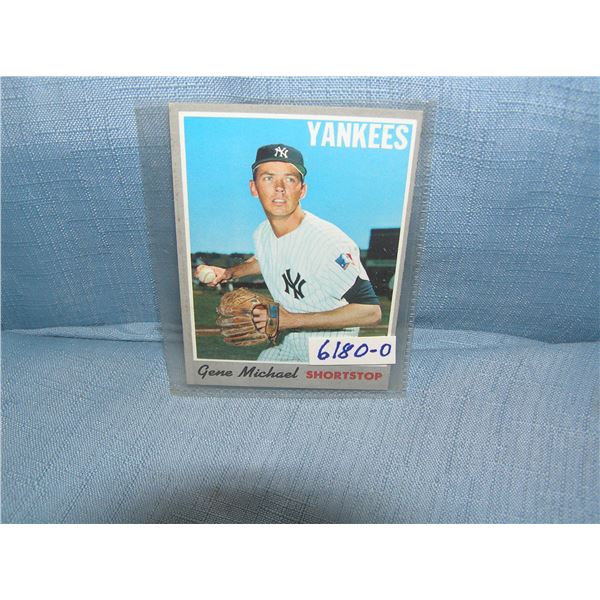 Gene Michael all star baseball card