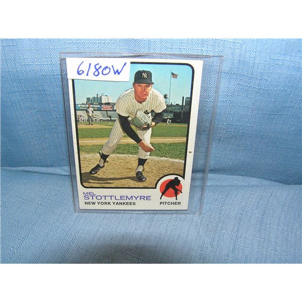 Mel Stottlemyer all star baseball card