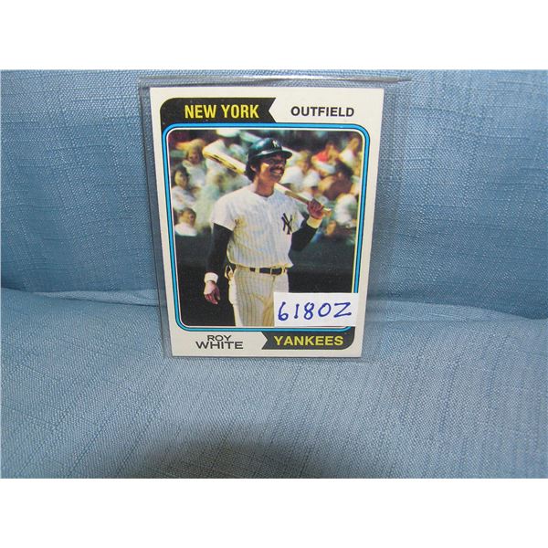 Roy White all star baseball card