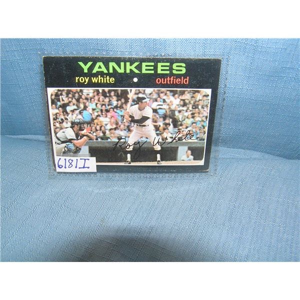Roy White all star baseball card