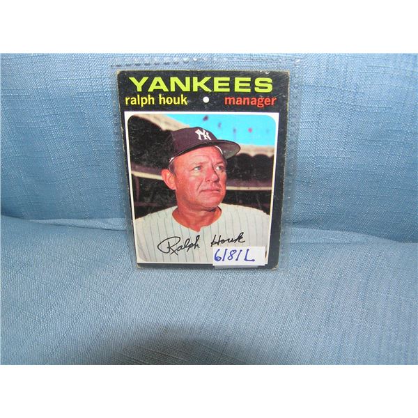 Ralph Houk all star baseball card