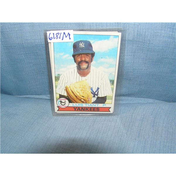Louis Tiant all star baseball card