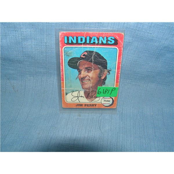 Jim Perry all star baseball card