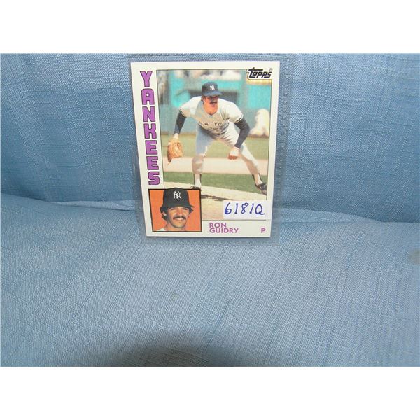 Ron Guidry all star baseball card