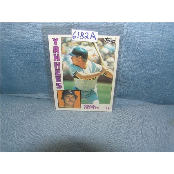 Greg Nettles all star baseball card