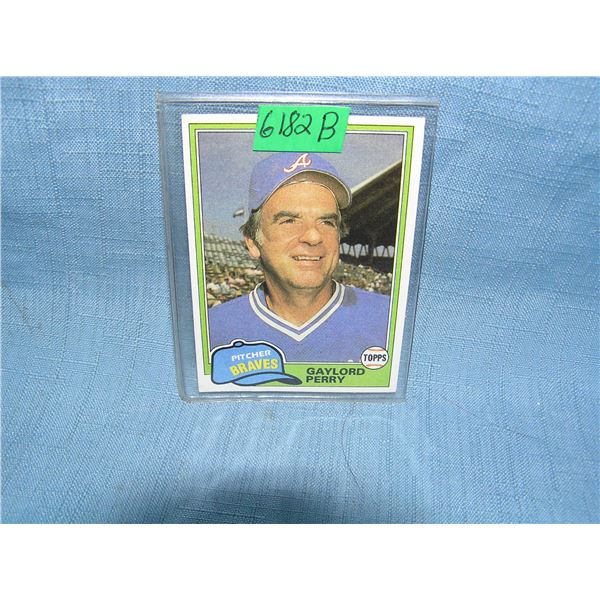 Gaylord Perry all star baseball card