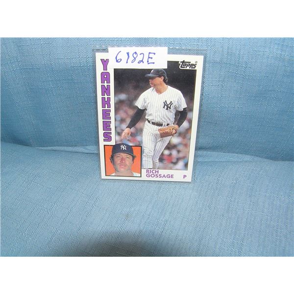 Rich Goose Gossage all star baseball card