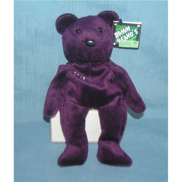 David Justice baseball bean bag toy