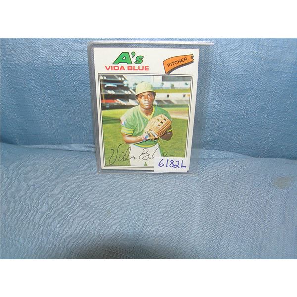 Vida Blue all star baseball card