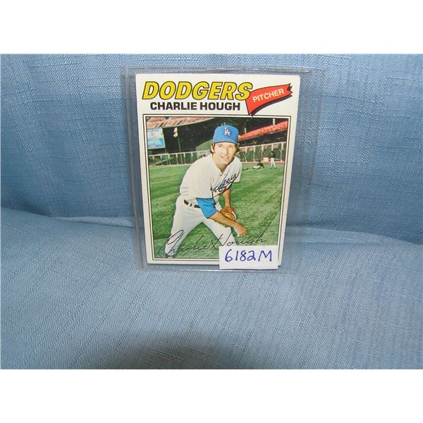 Charkie Hough all star baseball card