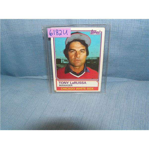 Tony Larussa all star baseball card