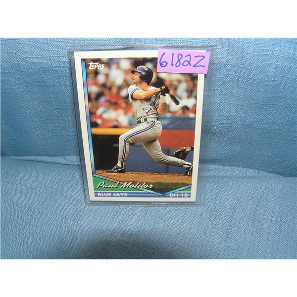 Paul Moliter all star baseball card