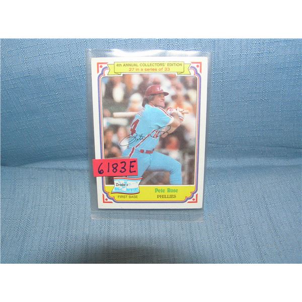 Pete Rose all star baseball card