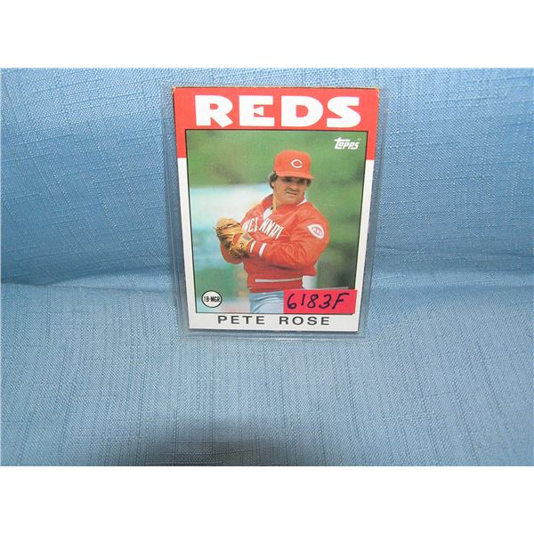 Pete Rose all star baseball card