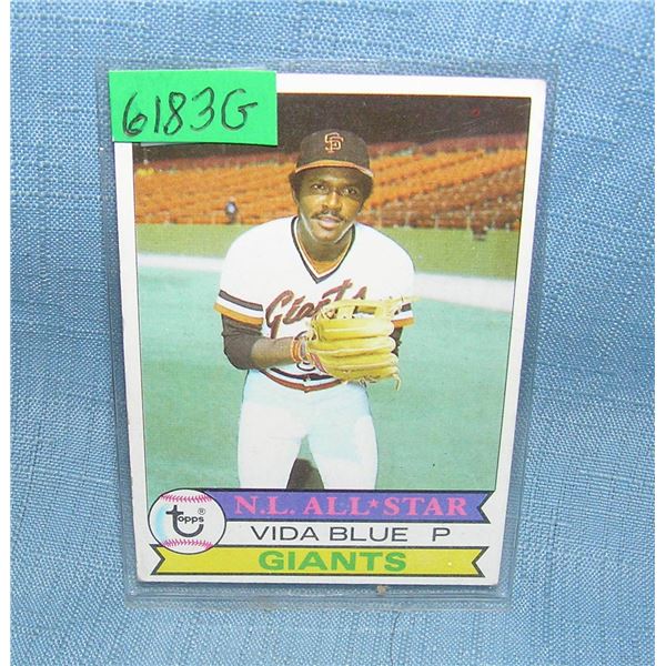 Vida Blue all star baseball card