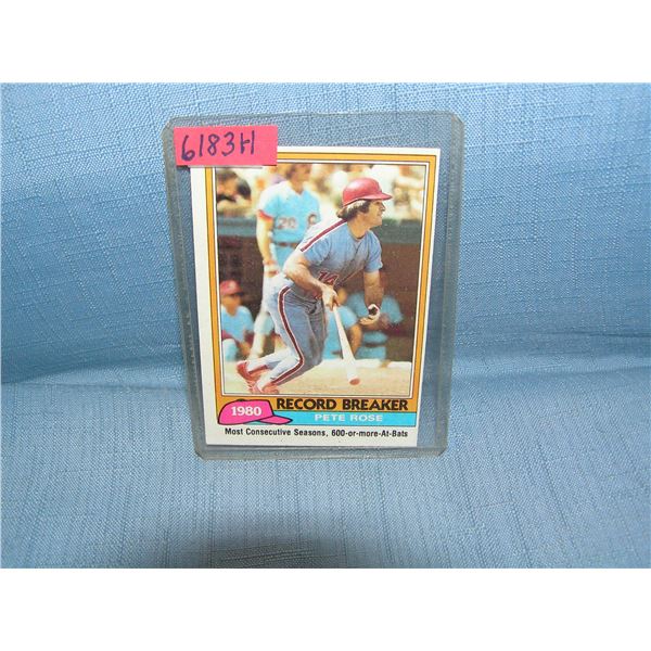 Pete Rose all star baseball card