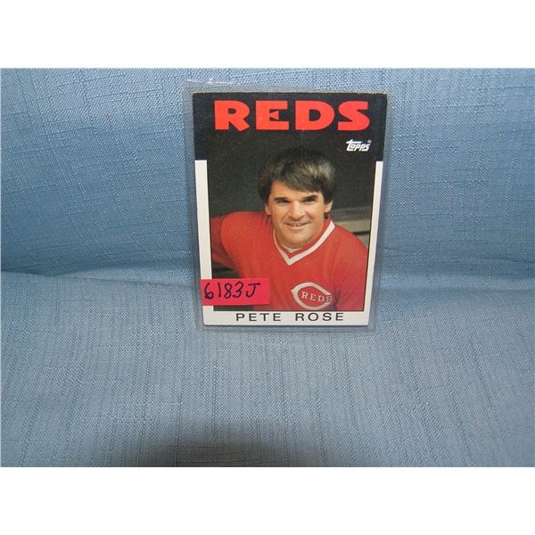 Pete Rose all star baseball card