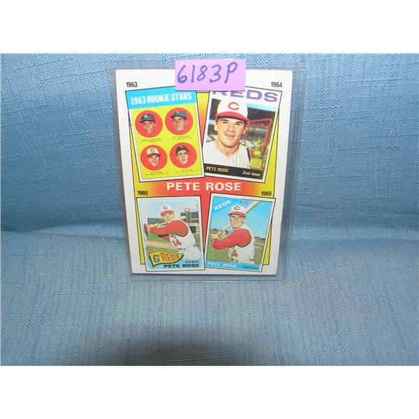 Pete Rose all star baseball card
